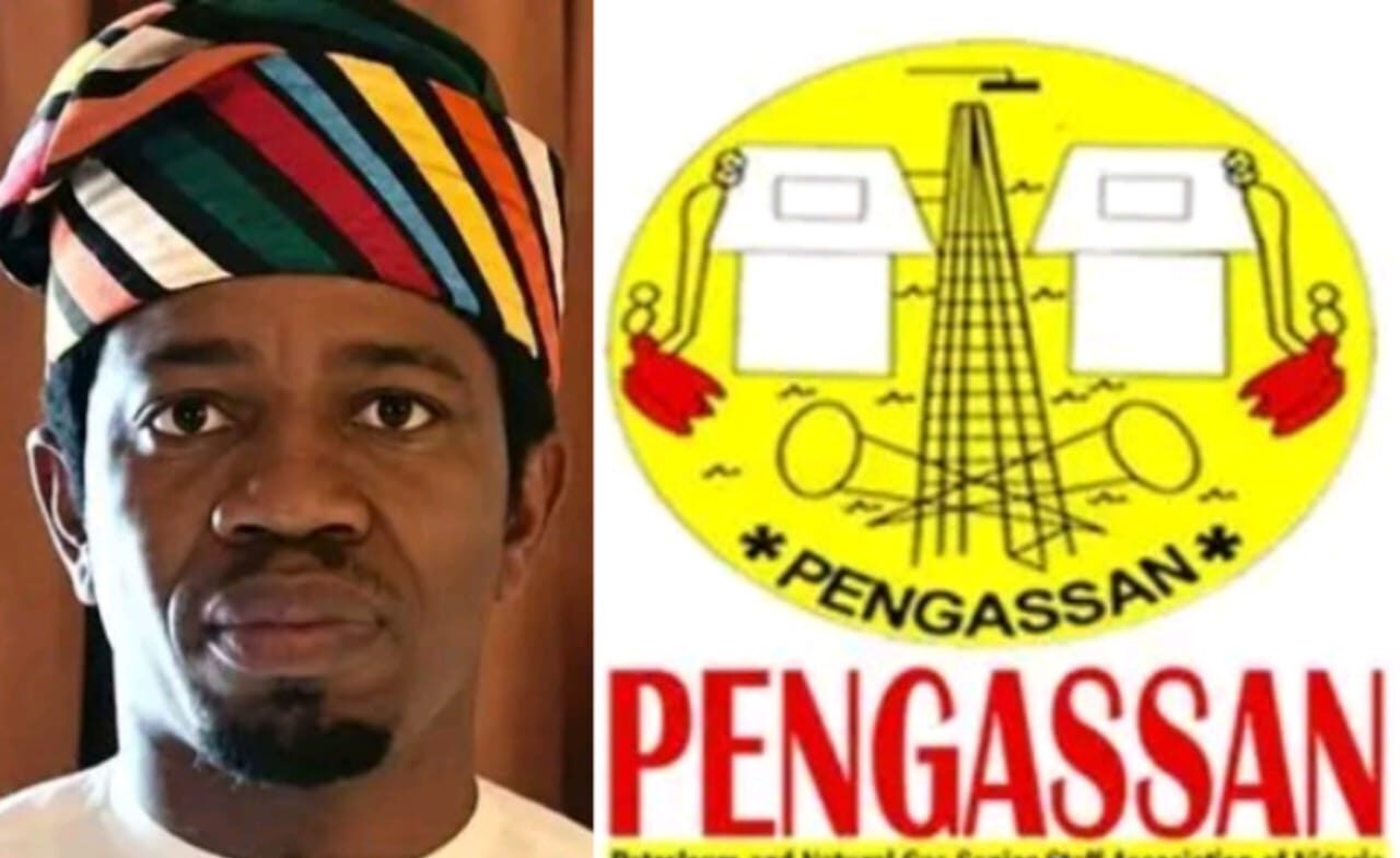 PENGASSAN logo and Bosun Olabiyi-Agoro.