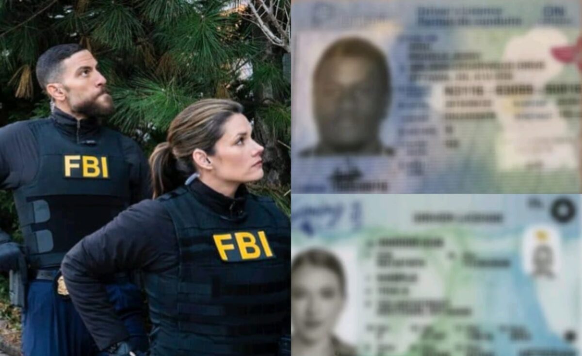 FBI officials and U.S./Canadian driving licences