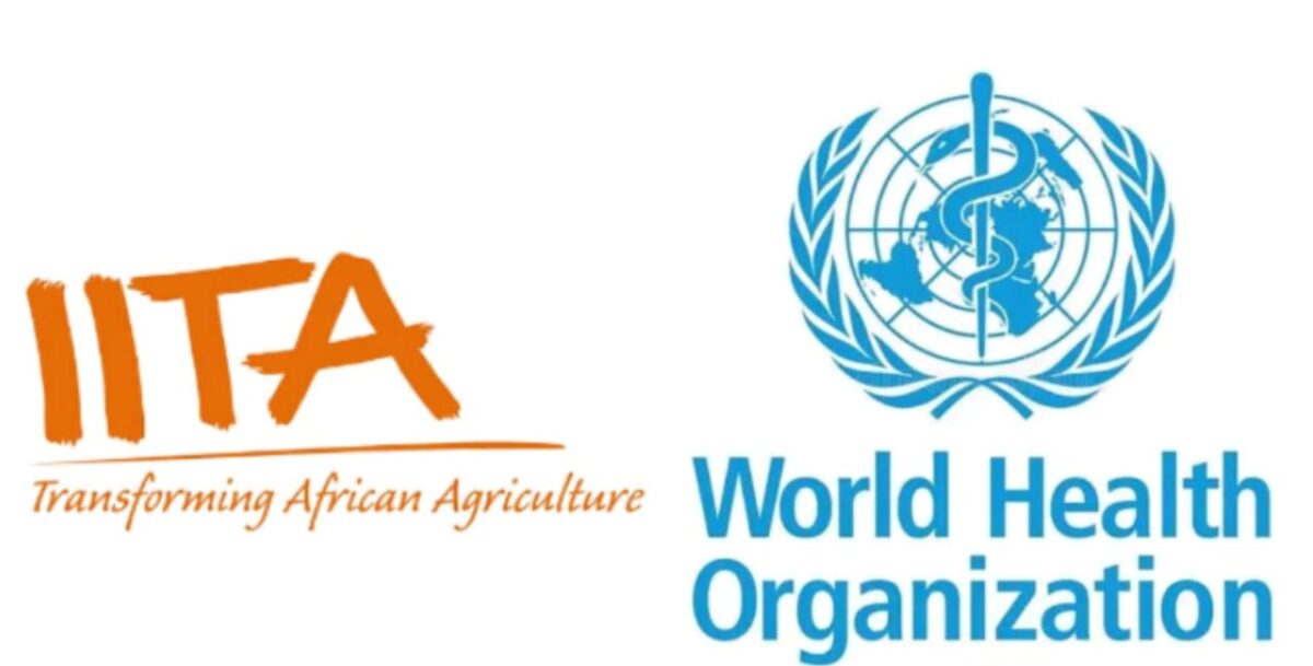 IITA and WHO logos.