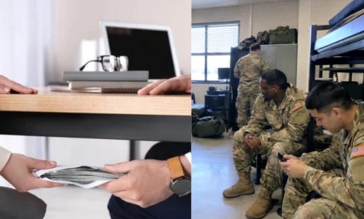Bribe-taking, U.S. soldiers in hostel