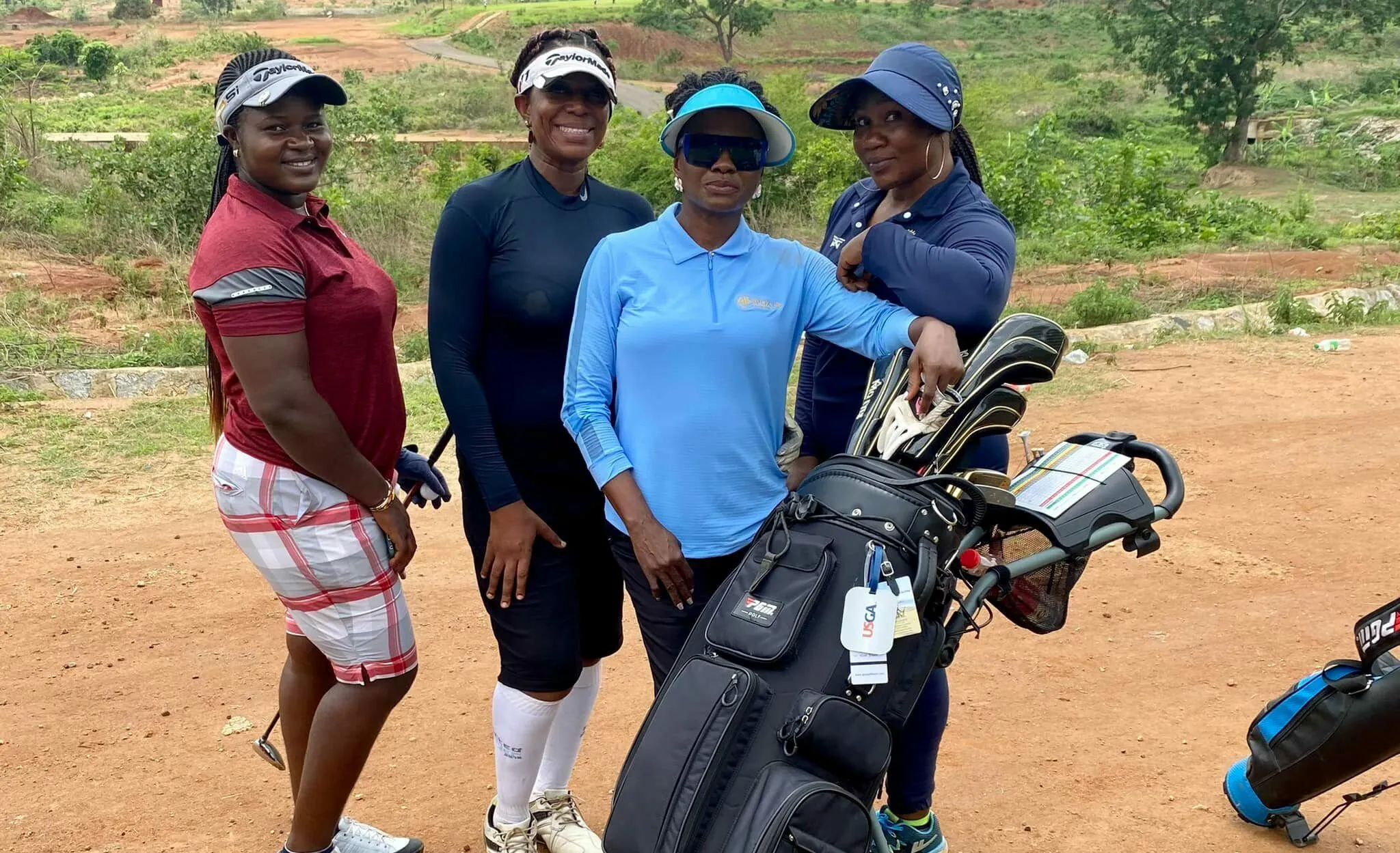 Women golfers used to illustrate the story