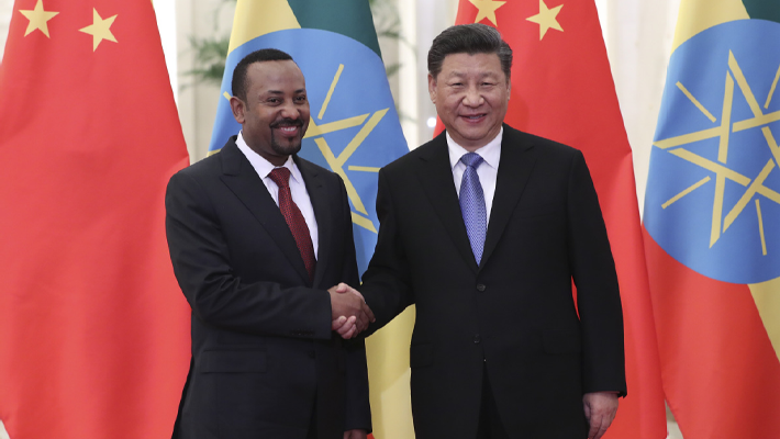 Xi Jinping and Abiy Ahmed