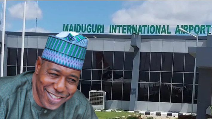 Babagana Zulum, Maiduguri airport