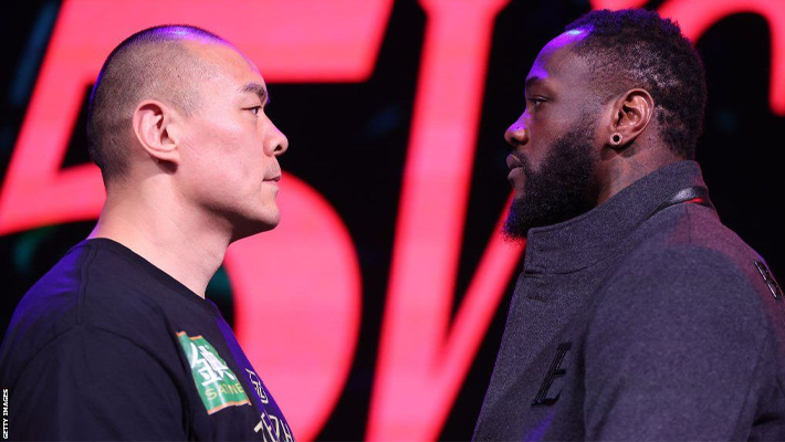 Zhilei Zhang and Deontay Wilder