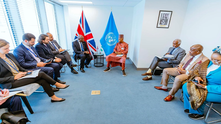Vice President Kashim Shettima and UK Deputy Prime Minister David Lammy
