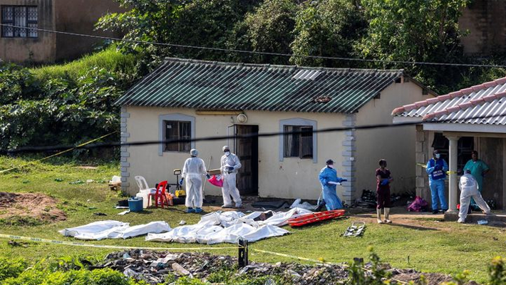 Crime scene in South Africa