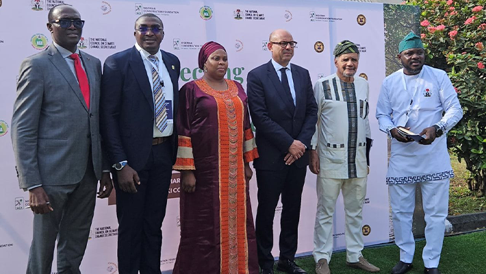 Executives at the recent inaugural session of the 'Intersecting Worlds of Climate Change, Mangrove and Art' symposium in Lagos.