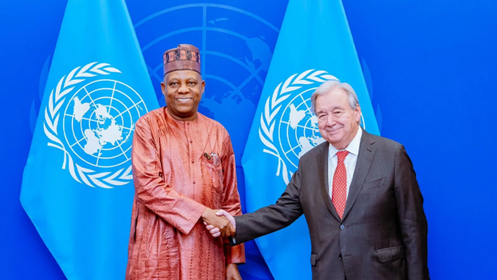 VP Kashim Shettima and UN Secretary-General Antonio Guterres