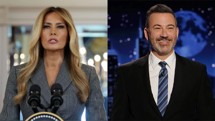 Melania Trump and Jimmy Kimmel