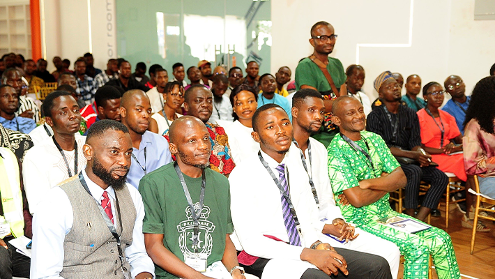 Cross section of young Nigerian technicians at the conference.