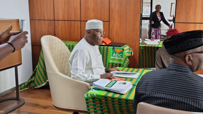 Atiku at the ADC presidential screening