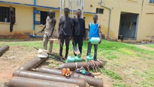 suspected pipeline vandals