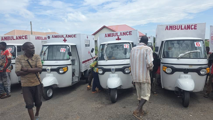 The tricycle ambulances