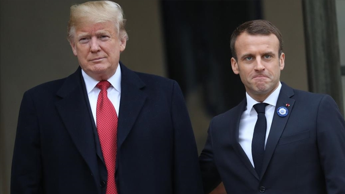 Macron with Trump