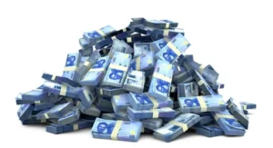 Heap of naira cash