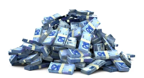 Heap of naira cash
