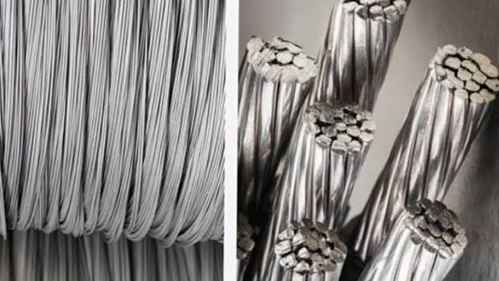 Bundles of aluminium copper