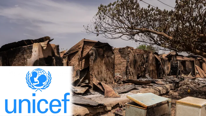 Woro community and UNICEF logo