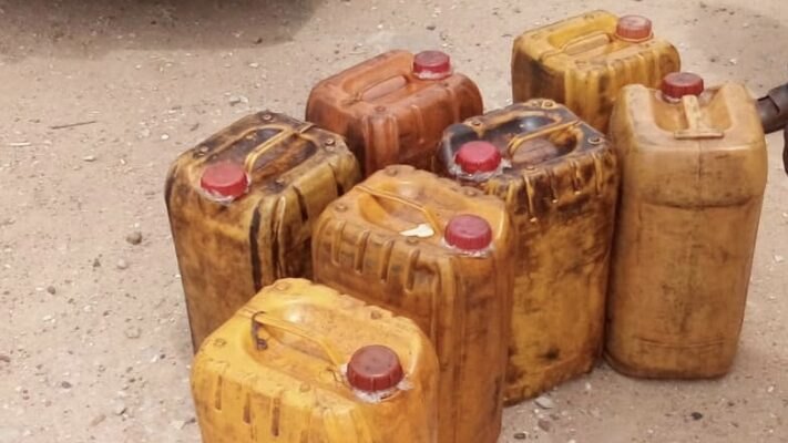 Gallons of stolen transformer oil 