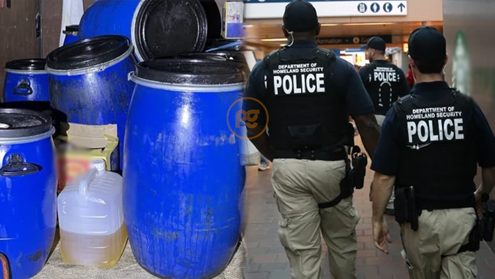 U.S. cooking oil, Homeland Security agents