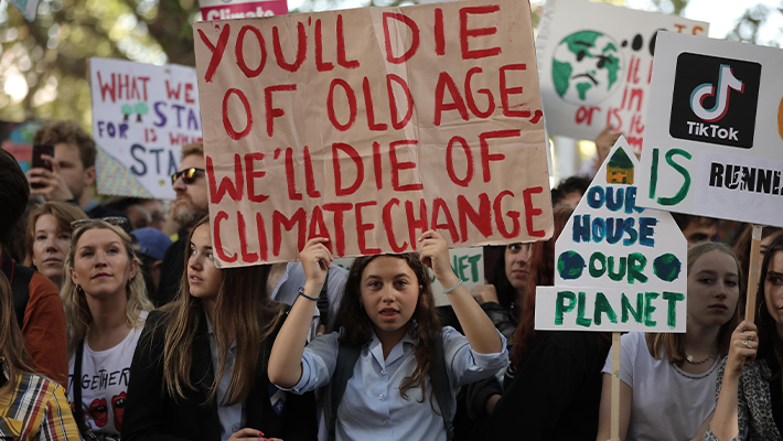 CLIMATE PROTESTERS [Credit: CNN]