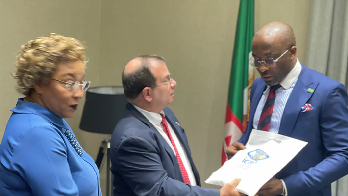 Miriam Palmeiro, Fernando Llort and Benjamin Kalu
