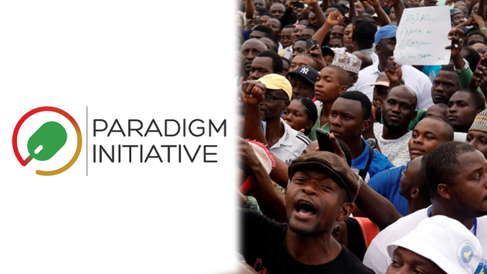 Paradigm Initiative and protesters in Cameroon