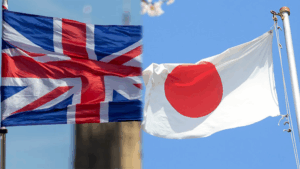 UK and Japanese flags