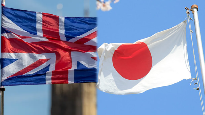 UK and Japanese flags
