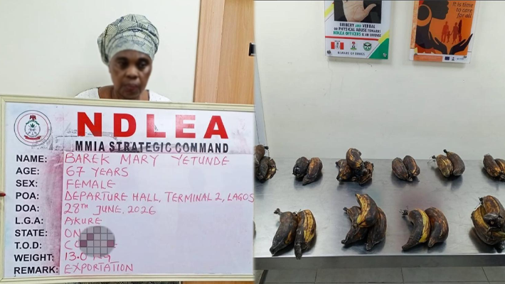 Nigerian-British grandma with 13kg of cocaine hidden in plantain peels