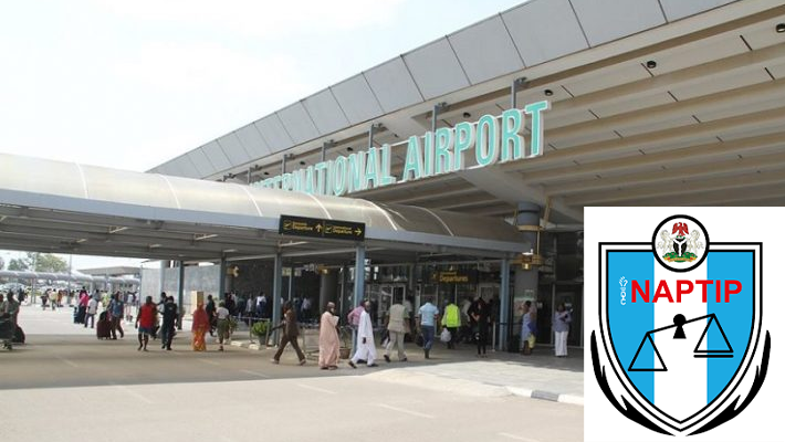Abuja airport; NAPTIP