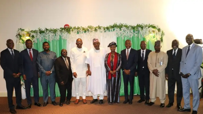 Jimoh Ibrahim with other UN-ECOWAS dignitaries in New York