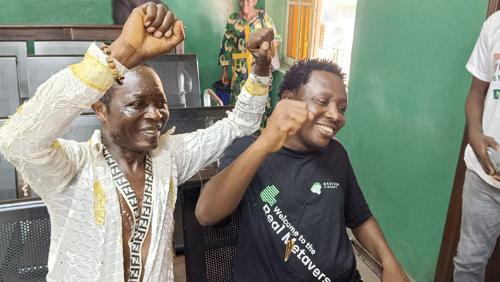 Arrested activists at Yaba Magistrate Court (Dele Frank and Hassan 'Soweto')