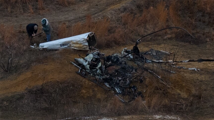 The crash site