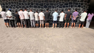 The 14 Chinese nationals and one Nigerian