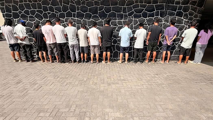 The 14 Chinese nationals and one Nigerian
