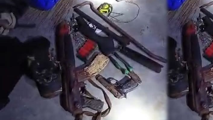 firearms and other items from a bag