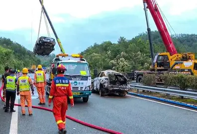 Crash on China’s highway