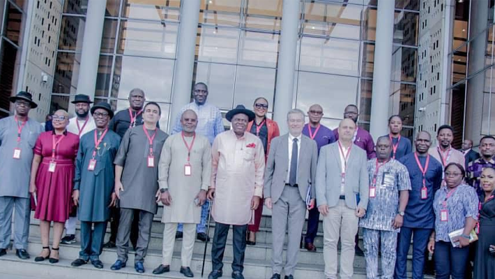 Douye Diri with EU reps