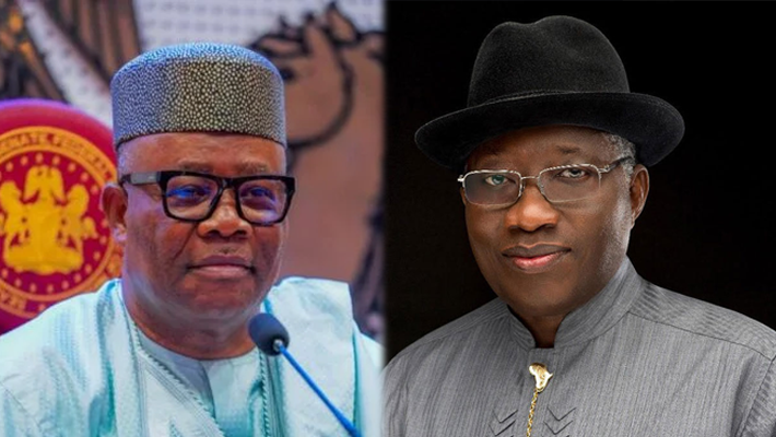 Godswill Akpabio and Goodluck Jonathan