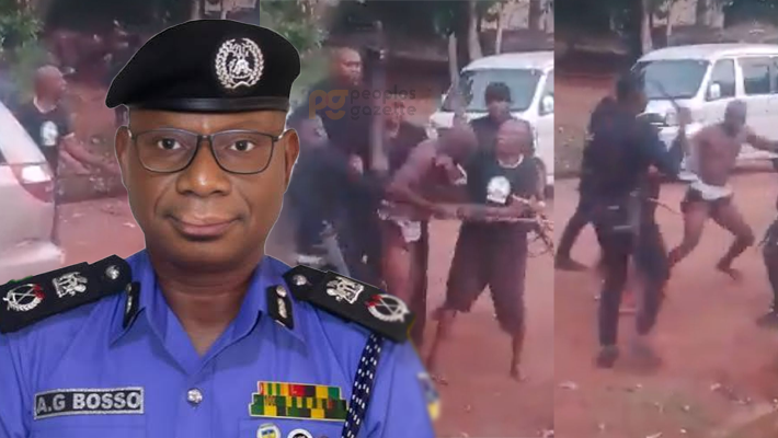 Imo CP Audu Bosso and screenshot of the assault
