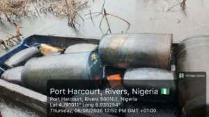 Litres of illegally refined diesel