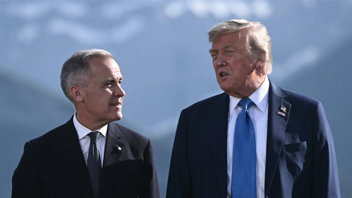 Mark Carney and Donald Trump