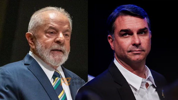 President Lula da Silva and Flávio Bolsonaro