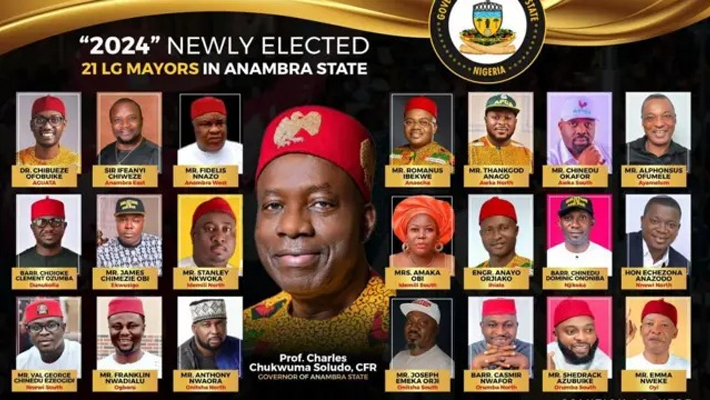 Governor Charles Soludo and Anambra LG Mayors
