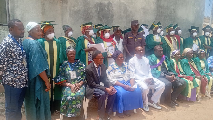 The graduated inmates and others
