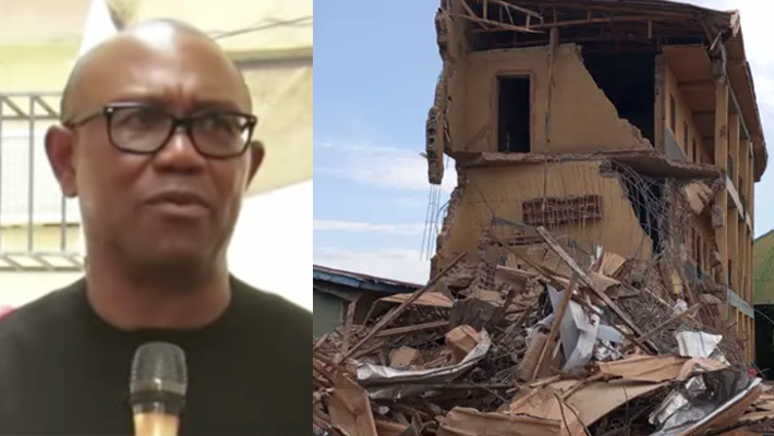 Peter Obi and former The Saints Academy School