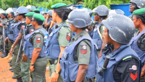 Armed female cops