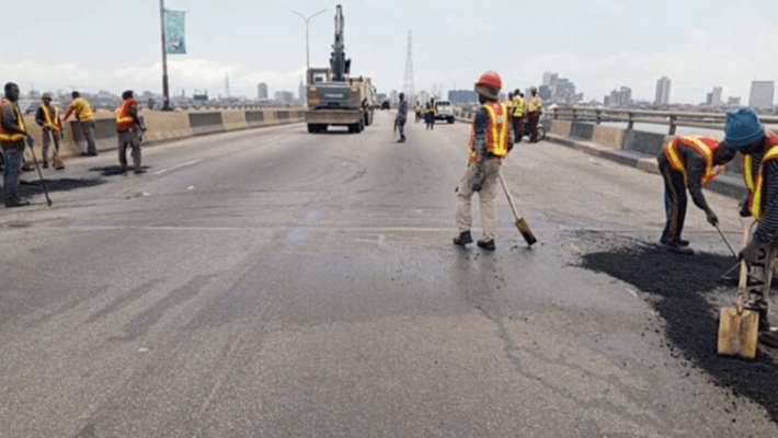 Repair on road