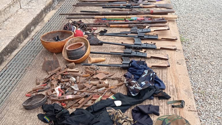 Recovered arms and ammunition